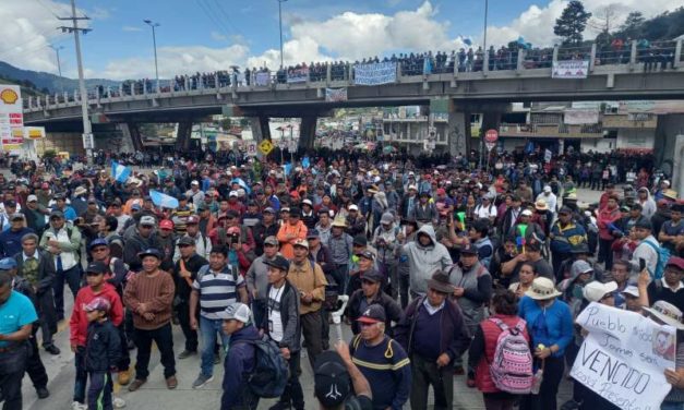 Guatemala: El pueblo en la calle contra el golpe de Estado